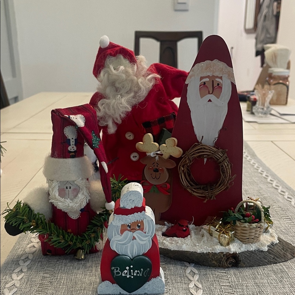 Festive Red Santa Claus Holiday Bundle Set